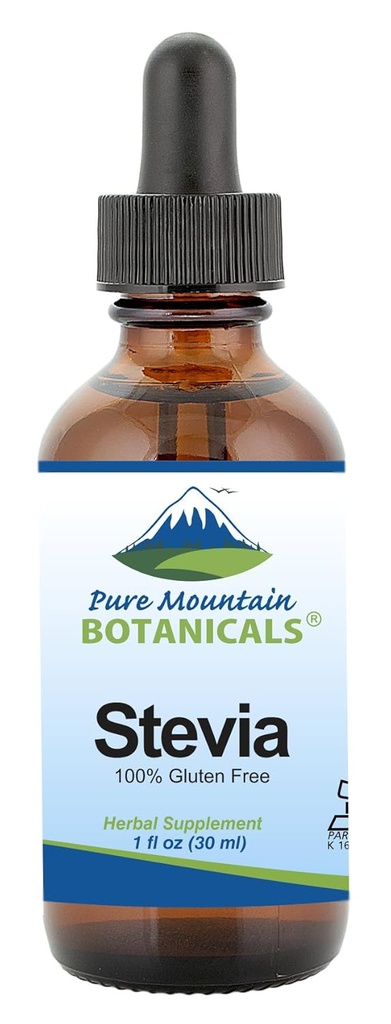 Pure Mountain Botanicals Liquid Stevia Drops - Natural Sweetener - Concentrato Sugar Free Substitute Diabetic Friendly Ideale per Keto Low Carb e Vegan Diet Grande Addizione al programma di perdita di peso