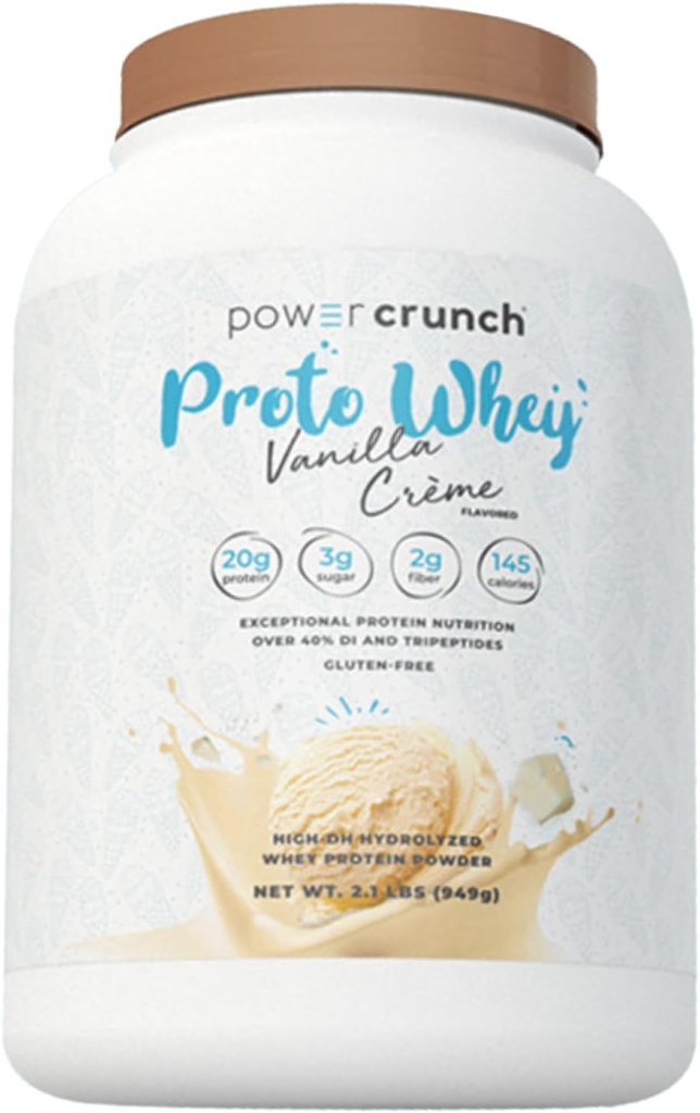 Polvere di proteina di Crème di Vanilla di Proto Whey, 20g Protein, 26 Serve 1 contenitore di 2,1 LBS (949 g)