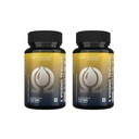 AADAR Natural Omega 3 Vegan Fatty Acid & Immunity Supplemento per gli uomini e le donne |Flaxseed Arjuna Walnut No Fish Oil | 60 capsule (Pack of 2)