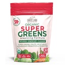 Country Farms Super Greens Berry Flavor, 50 Organic Super Foods, USDA Organic Drink Mix (Wheat Grass, Spirulina, Chlorella) Funghi e Probiotici, con Fiber, Gut Health, Natural Energy, 30 Servings