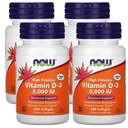 Integratori, Vitamina D-3 5000 IU, Alta Potenza, Supporto Strutturale*, 240 Softgels (4 Pack)