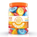 Squish Pre Workout Energy Shots, Beta-Alanine, Citrulline, Caffeina, L-teanina, Alpha-GPC, Plant Based ingredienti supportano e migliorano gli allenamenti, Blue Repsberry, Pineapple Press, PR Punch, 24 ct. Jar