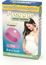 Preggie Anti-Nausea Wristbands – Morning Sickness Relief – Clinically Tested Nausea Relief Aid - Gravidanza Nausea Relief – Acupressure Wristband - Side Effect Free - 2 coppie, Set di 4 bande - Rosa