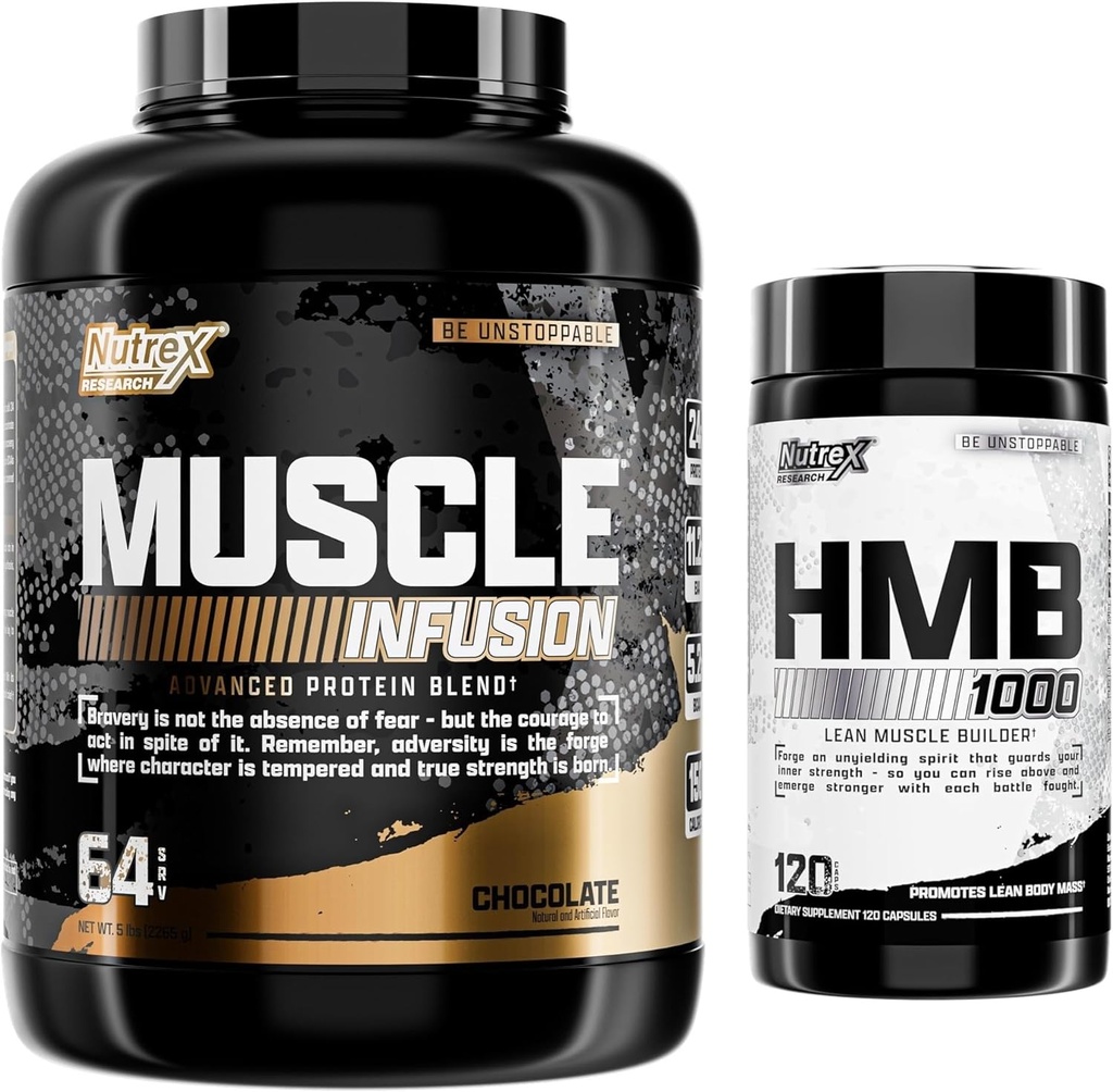 Nutrex Research Whey Protein Powder e HMB 1000 MG supporta il recupero muscolare