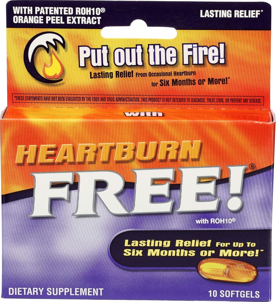 Terapia enzimatica - Heartburn Free w/ ROH10 - 10 softgels