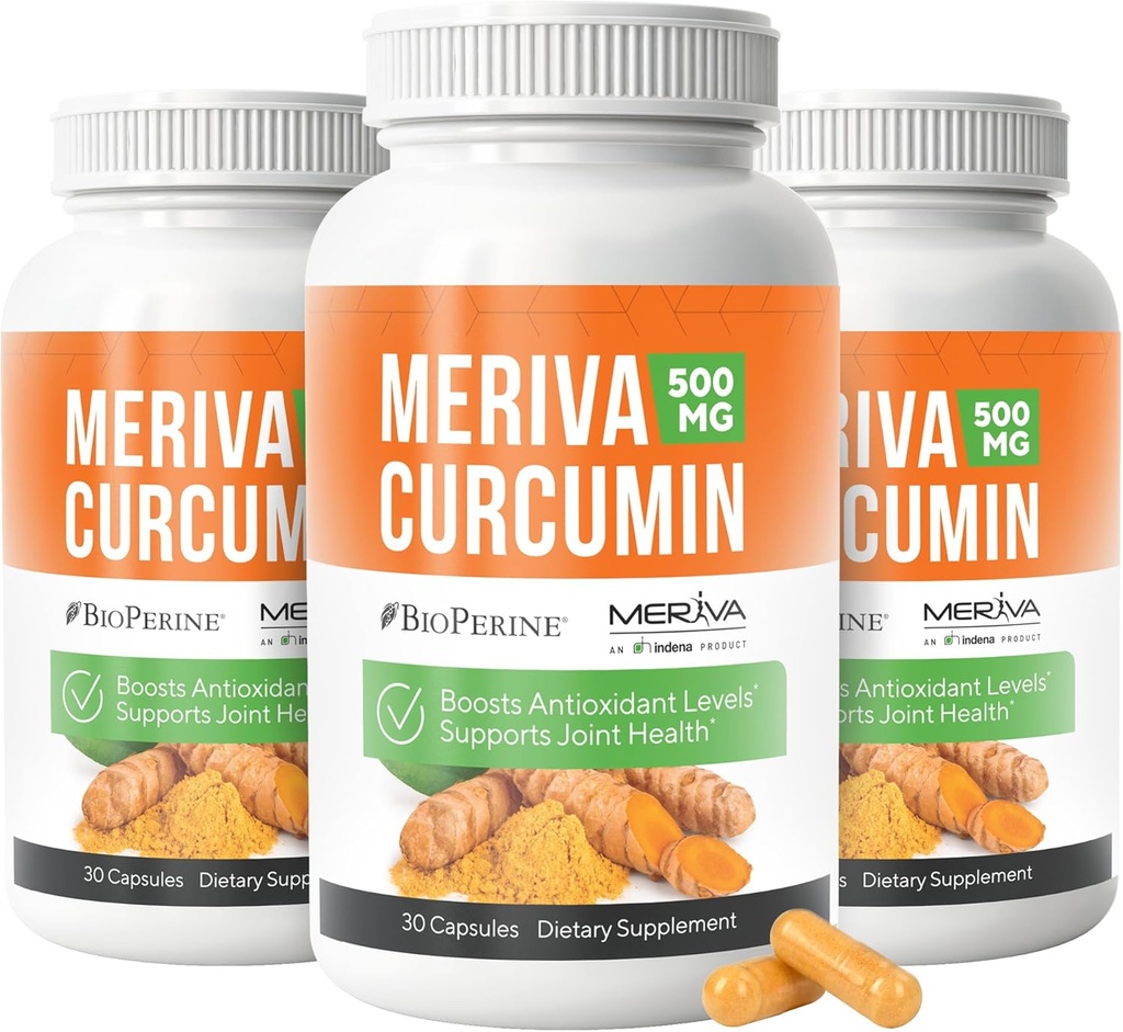 NERVE RENEW Curcumina Meriva con pepe nero e bioperina - Antiossidante Boost Nerve Support Supplemento - 3 Pack