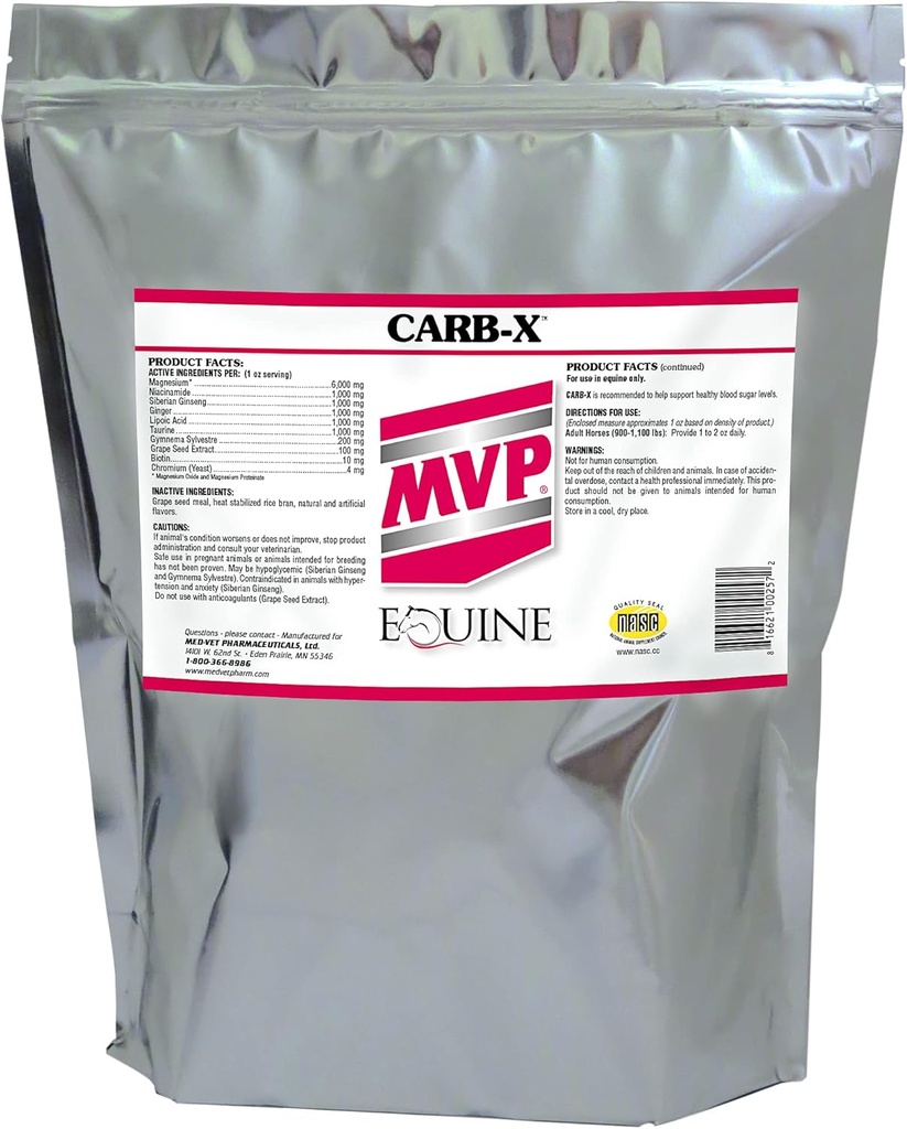 Med-Vet Pharmaceuticals Carb-X (10lb) Glucose Metabolism Support...
