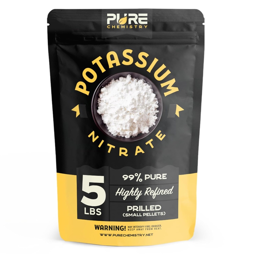 Pellets di nitrato di potassio, 99% puro, Remover di stump dell'albero, fertilizzante per piante, erba, interno e all'aperto, cura del prato, industriale-classe, Prilled, 5 lbs