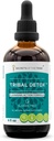 Estratto di erbe di di disintossicazione tribale, tintura di glicerite senza alcool, curcuma, dadelion, cardo del latte, Burdock, Cleavers, mirtillo, Goldenrod, formula di azione di pulizia del tè verde (4 FL OZ)