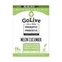 GoLive Probiotics for Adults and Kids, Melon and Cucumber, 10ct- Probiotics for Adults and Kids, Prebiotic Fiber for Gut and Digestive Health, Consigliato da Medici e Dieitiani