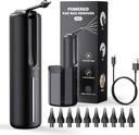 Ear Wax rimozione Ear Ear Irrigation Flushing System Water Powered Ear Cleaner con 4 modalità di pressione Strumento di pulizia dell'orecchio sicuro ed efficace resistente all'acqua USB ricaricabile