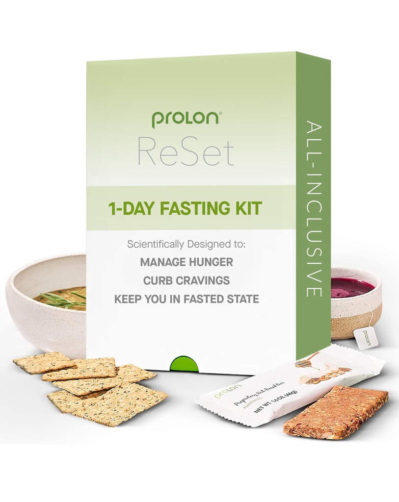 Prolon 1-Day Reset Fasting Kit | Fast with Food | Supports Healthy Aging & Weight Management | Low-Calorie, Plant-Based Meals & Snacks | Sviluppato per non rompere il vostro veloce (1-Day Kit)