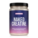 Creatina NAKED - Monoidrato di creatina aromatizzato alla fragola - Polvere di fragole reale, senza additivi, crescita del muscolo, vegano, non OGM, senza glutine, soia Free - 45 Serve
