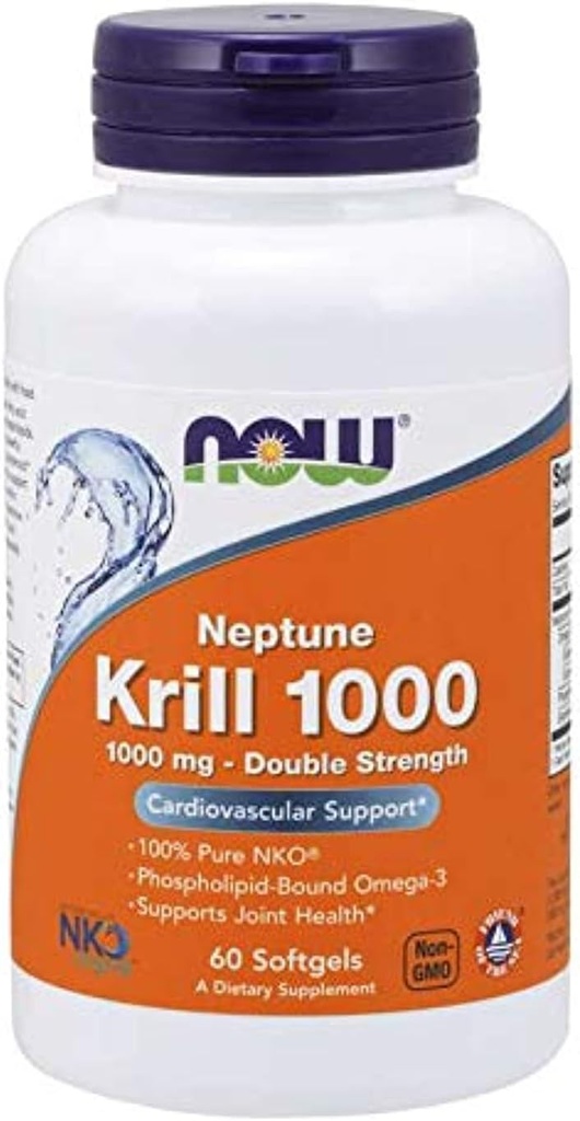 Ora Foods Nettuno Krill 1000 Fish Oil 1000 Milligram, 60 Softgels (2 Confezione)