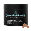 Holistic Bin Coreano Rosso Ginseng Capsule Pure Panax Ginseng Supplemento | Vegan, Gluten Free, Non OGM, No Fillers | Rich in Ginsenosides (40 capsule)