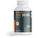 Bronson Zinc 50 MG High Potency Supports Immune, Antiossidante & Skin Health - Non-GMO, 360 compresse vegetariane