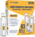 Rectum Soil-Based Probiotic Liquid Support Gut Health*: Rilievo di Stomach, Effetto sul Bloating,Immune & Support Long Lasting Digestive Health, Bevanda giornaliera per Adulti/Kids,20 fiale (3 miliardi CFU/vial)