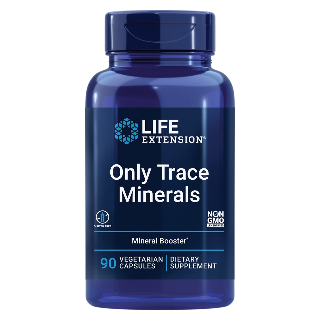 Solamente i minerali di trace, una dose giornaliera di zinco, cromo, boro, rame, manganese, solfato di Vanadyl, senza glutine, non OGM, vegetariano, 90 capsule