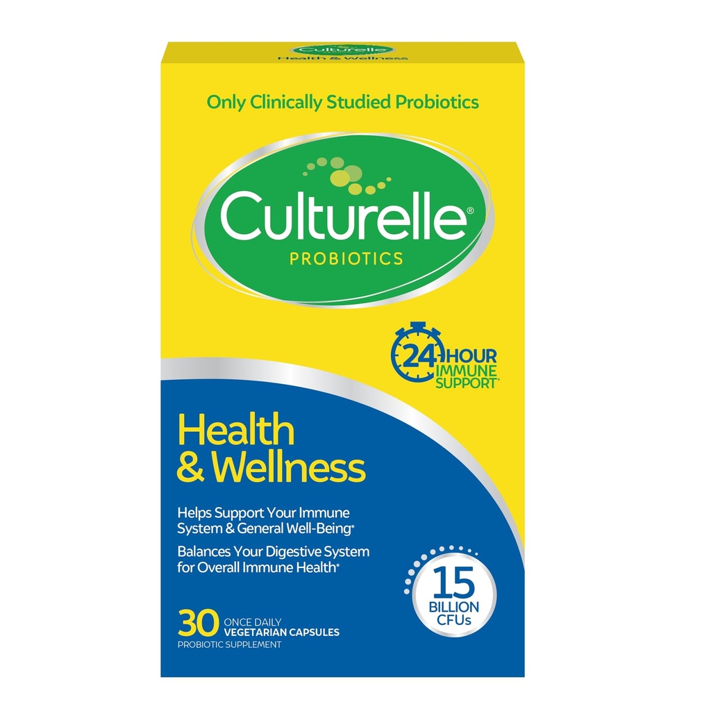 Culturelle Salute e benessere Supplemento giornaliero probiotico per gli uomini e le donne, aiuta a sostenere il vostro sistema immunitario, Diarrea occasionale, Gas & Bloating, 15 miliardi di CFU, Non OGM, 30 Conte