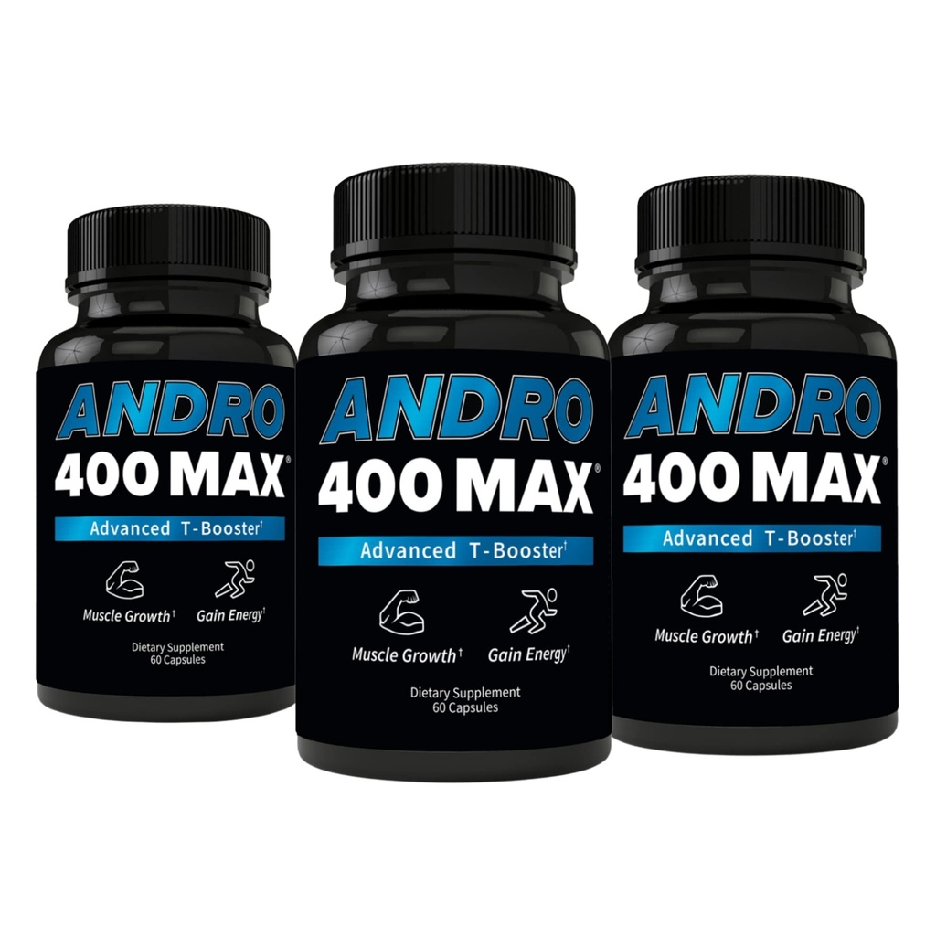 Supporto di testosterone Andro400 per uomini e donne – Tongkat Ali, L-Arginina & L-Citrulline – Energia, Vitalità & Performance – 180 capsule, 180 giorni di alimentazione
