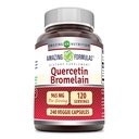 Incredibile Nutrition Quercetin 800 Mg con Bromelain 165 Mg Veggie Capsule Supplemento | Non-GMO | Gluten Free | Made in USA | Adatto per vegetariani (240 Conte)