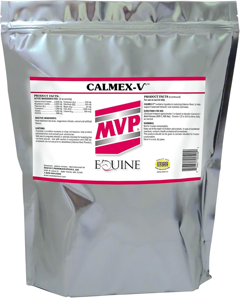 Calmex-V (10lb) Supporto calmante per cavalli.