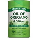 Verità naturale Olio di origano Softgels | 90 pillole | Contiene Carvacrol | Non OGM & Gluten Integratore gratuito