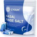 120PCS Saline Packets Sinus Nasal Rinse per Neti Pot, Individualmente Wrapped 2.34G Nasal Wash Irrigation System Nose Cleaner Saline Refill Packets