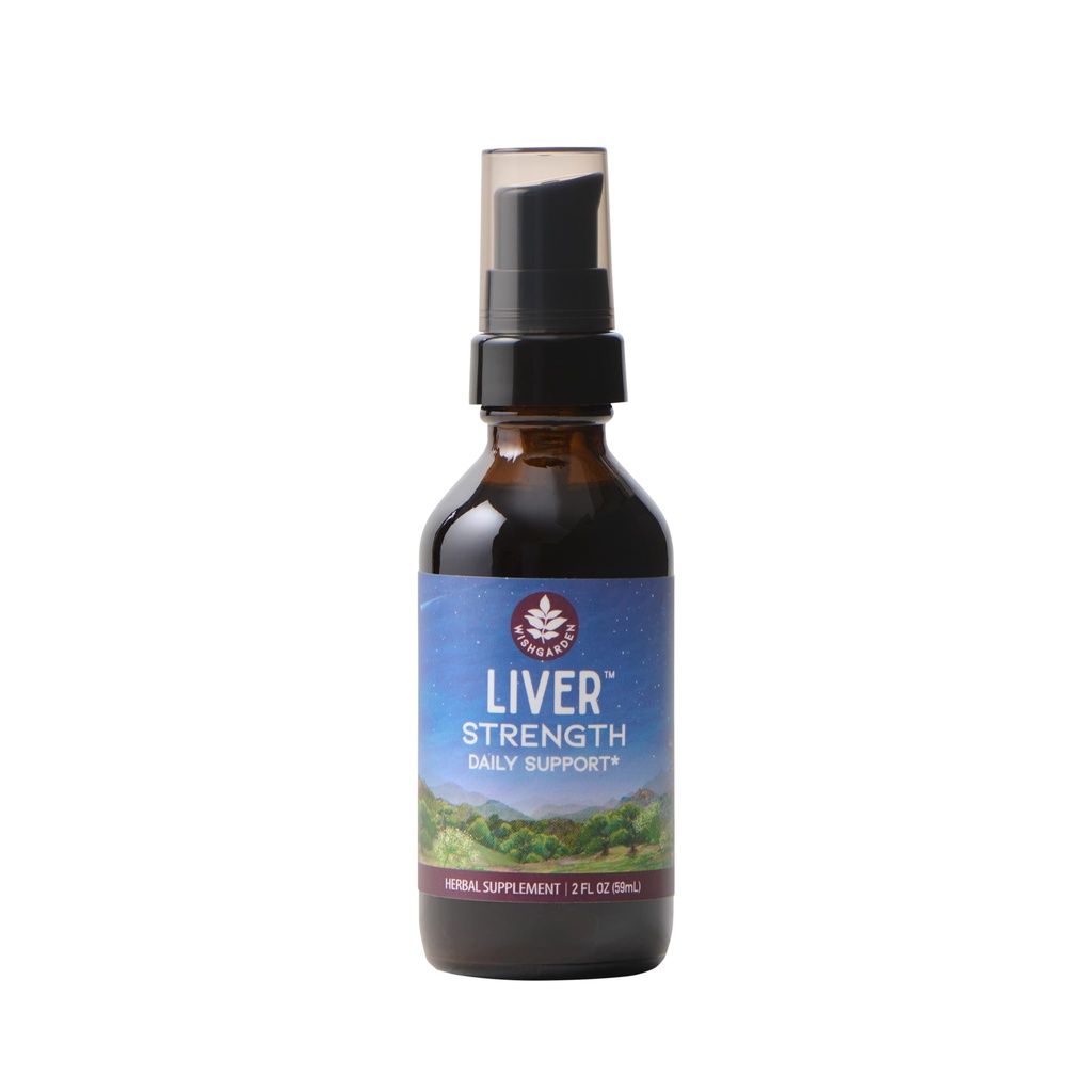 WishGarden Herbs Liver Strength Tonic - Plant-Based Herbal Liver Support Supplemento con Burdock, Dandelion Root & Yellow Dock Root, Supports Liver Cleanse Detox & Repair, Healthy Liver Function, 2oz