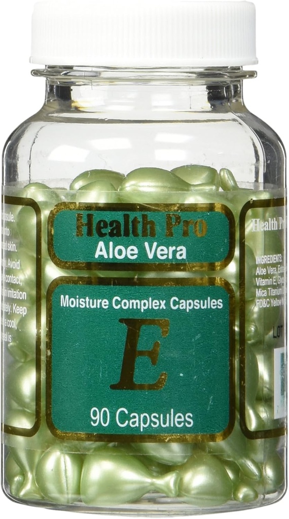 Olio di Aloe Vera & Vitamina E Skin, 90 capsule verdi