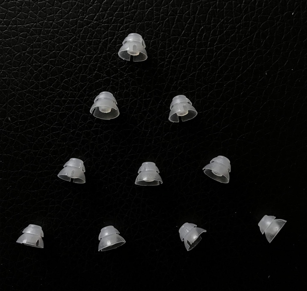 Jungle Care® (6mm Small * 10pc) Double Layer Magic Hearing Aid Domes Comodo PSAP (Prodotto Amplificatori Suono Personale) Kit Punte Auricolari invisibili, Perfetto per l'aria aperta (Apri vestibilità), ad eccezione di RIC