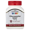 21st Century Glucosamine Rilievo, 500 mg, 60 capsule facili da ingoiare