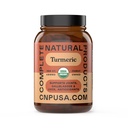 Estratto di curcuma organico - Supplemento crudo e puro della radice della curcumina, 100 capsule 600mg, cistifellea, fegato e supporto