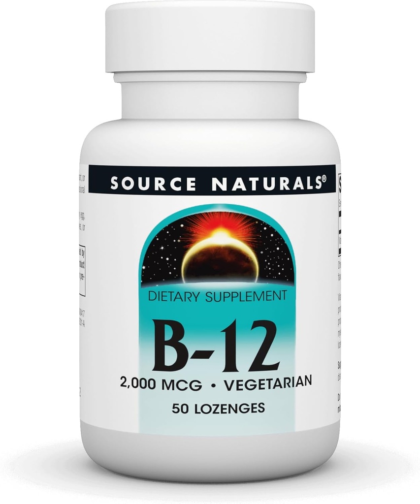 Vitamina B-12, 2000 mcg Supporta la produzione di energia - 50 Lozenges