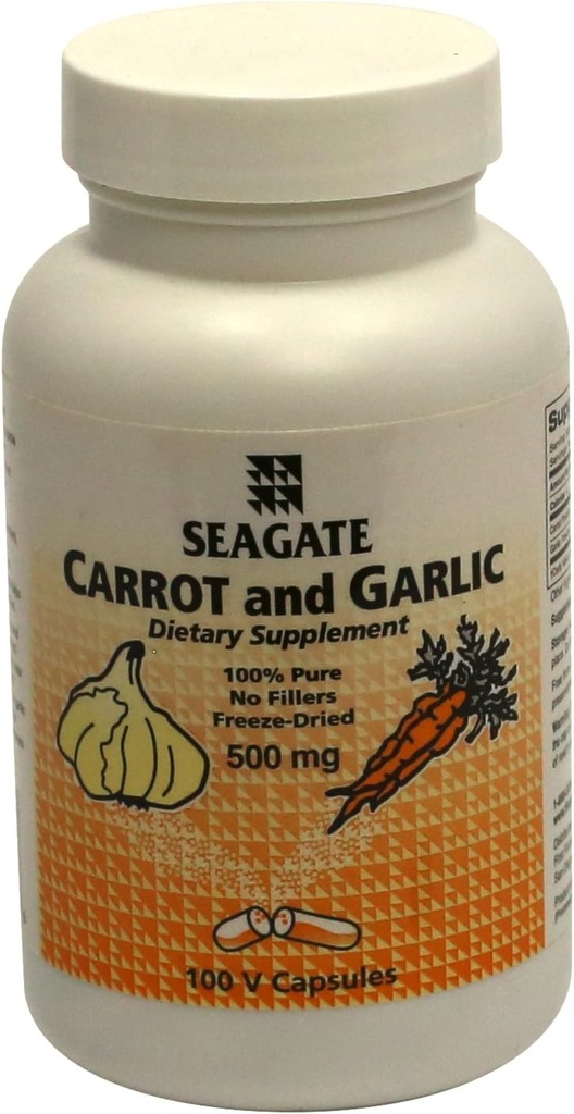 Prodotti Seagate Carrot e Aglio 500mg 100 capsule