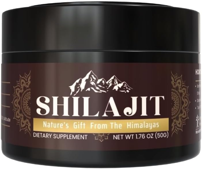 Pure 100% Himalayan Shilajit, resina morbida, organico, estremamente potente, acido Fulvic (1.76 oz.)