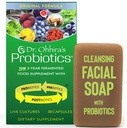 Dr. Ohhira Probiotics Original Formula 30 Capsule con Bonus Probiotic-Enhanced Beauty Bar Soap Travel Size 20g - Nessun supplemento di refrigerazione per le donne e gli uomini, 13 Probiotic Strains