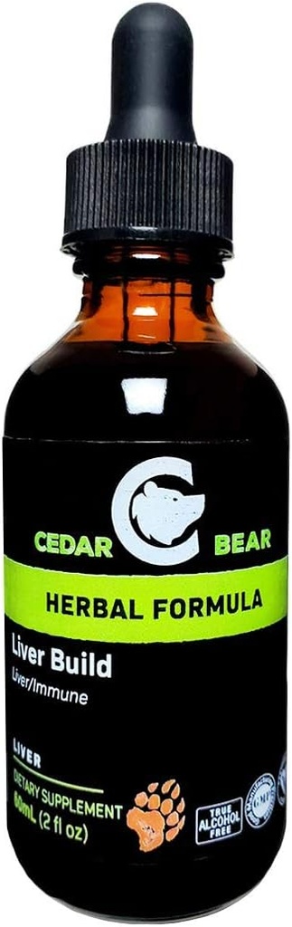 Il fegato dell'orso di cedro Costruisce un integratore di erbe liquido che aiuta a rafforzare il fegato e la funzione della vescica 2 Fl Oz