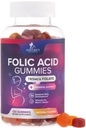 Gummie di acido folico per le donne 785 mcg, vitamine prenatali essenziali per la mamma e il bambino, Vegan Folic Supplement Gummy, Vitamina giornaliera B9 Folato di resistenza extra, prima durante la gravidanza - 120 Gummies