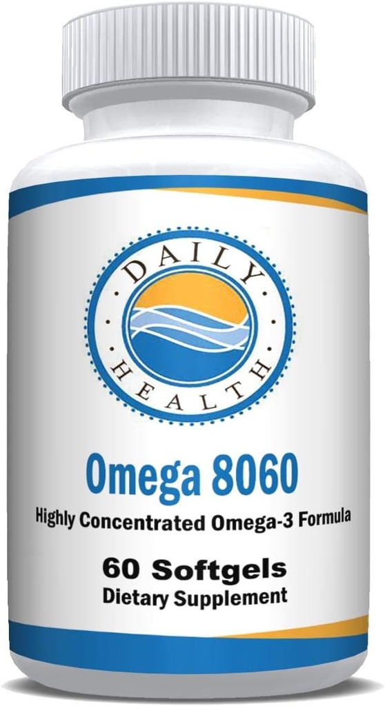 Omega 8060 2400mg Omega 3 Fish Oil Joint Health Supplement 60 softgel - 1 mese di fornitura