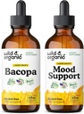 Tintura di Bacopa naturale 4 fl oz & Mood Support Tincture 4 fl oz