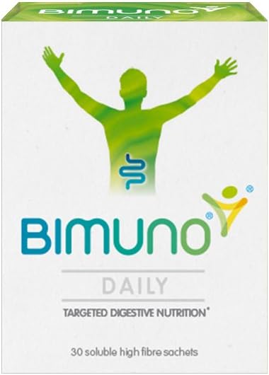 BIMUNO Originale - Integratori Alimentari Prebiotici giornalieri. Gut Assistenza sanitaria per uomini, donne, bambini e cultura del bifidobatterio. In alto a Fibre. Gusto Free, Vegetariano, Gluten Free | 1 Confezione (30 Sachets)