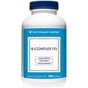 La vitamina Shoppe B-Complex 125 – Supporta la produzione di energia, Funzione di sistema nervosa & Metabolismo nutriente – Eccellente Fonte di B1, B2, B6, B12, Niacin, Acido Folico & Biotina (300 compresse)