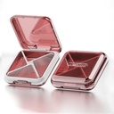 DUBSTAR Daily Pill Organizer,4 scomparti Portable Travel Small Pill Case, Pill Box per Purse Pocket per tenere le vitamine,Cod Liver Oil,Supplementi e farmaci (rosso)