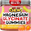 Glycinate Glycinate Gummies 400MG - Alto assorbimento per bambini, adolescenti e adulti - Supplemento per sonno, calma e relax muscolare con B6 & D3 - Gluten Free & Vegan Friendly - 120 Conte