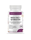 Body Kitchen Mega NAC (N-Acetyl Cysteine) 600 mg con Quercetin, Supporta la salute respiratoria e la funzione immunitaria e promuove il fegato e il rene disintossicazione, Veggie Caps, (Pack of 1)