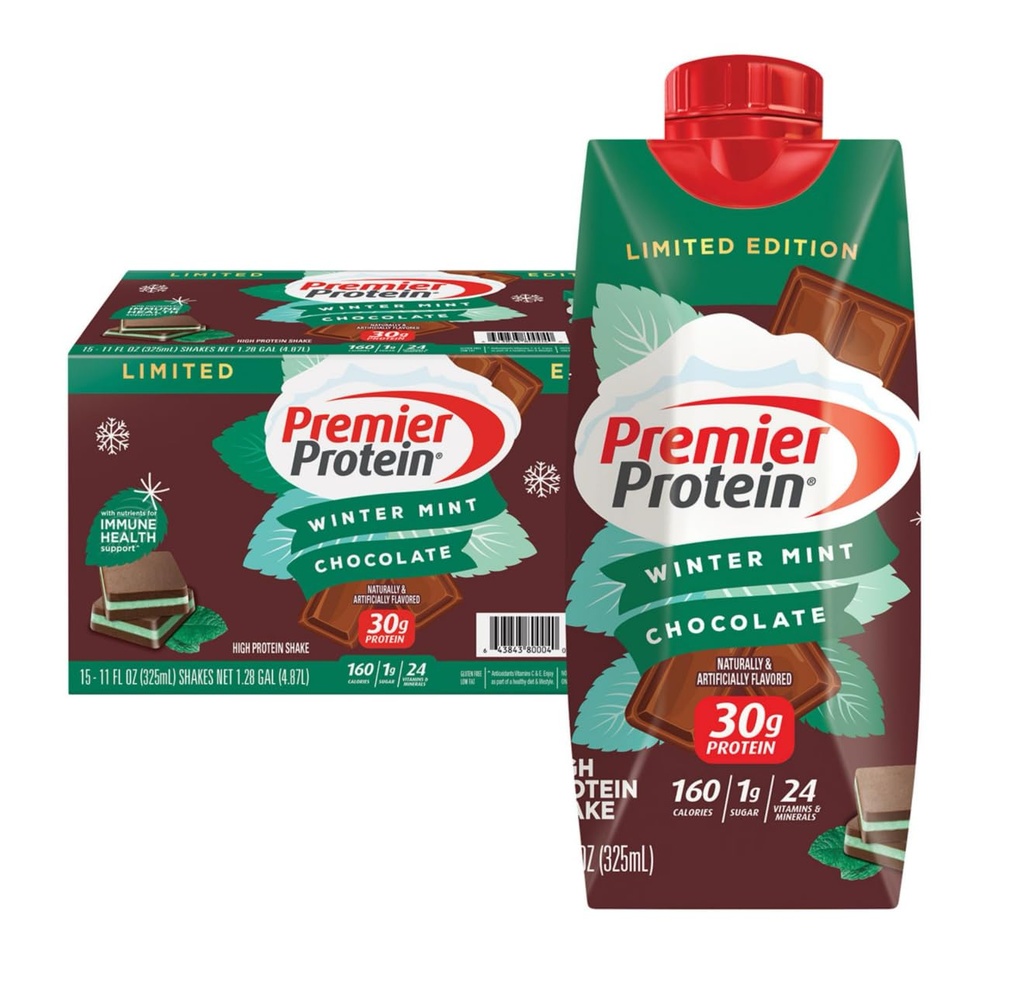 Mitragliatrice di proteine del cioccolato della menta invernale della proteina 11 Fl Oz (Pack of 1)