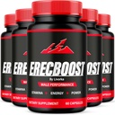 (5 Pack) Capsule Erecboost, Formula Avanzata Naturale, 300 Capsule