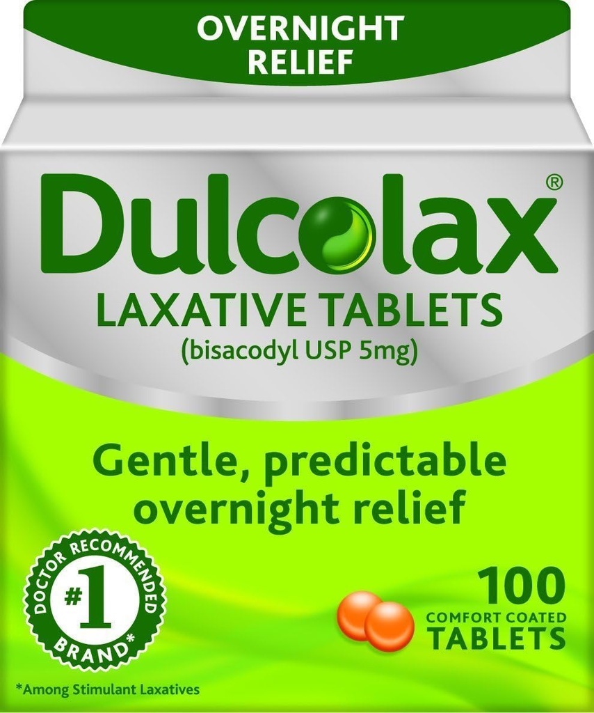 Dulcolax 5 mg compresse lassative per costipazione - 100 ea