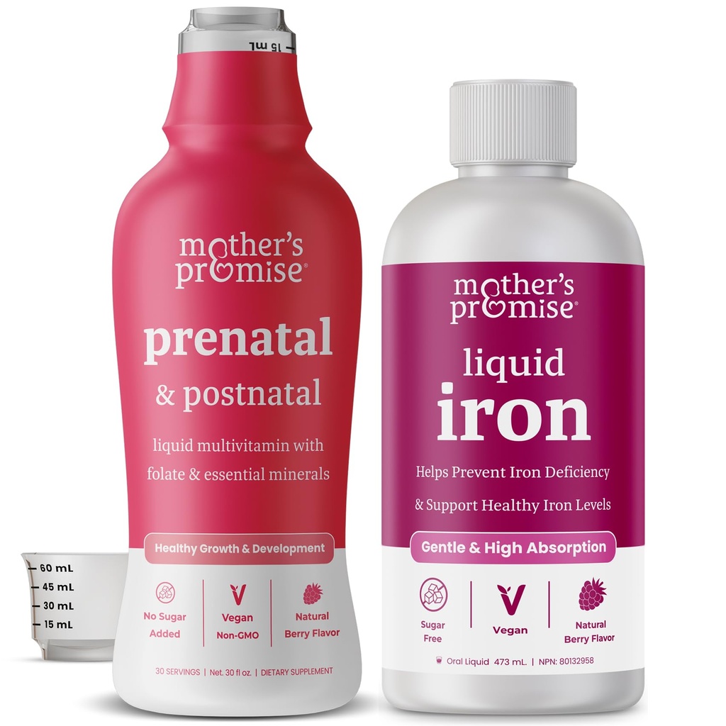 Promessa della madre Liquido Ferro e Prenatale Liquido Multi Bundle